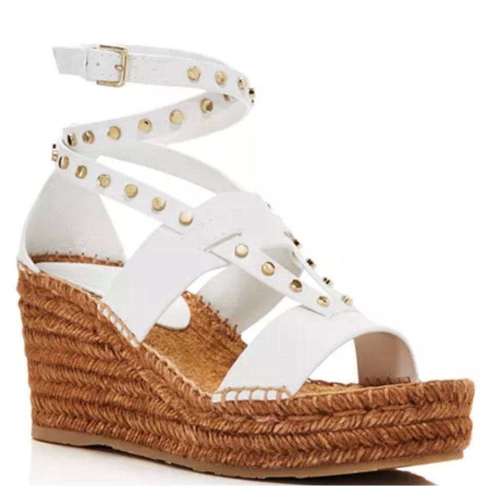 Jimmy ChooโDanica 80mm Espadrille Wedge Sandal | 37.5 NWB